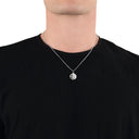 AMOR Anhänger (Halskette) Unisex, 925 Silber rhodiniert, Motiv Jungfrau, Ansicht 4