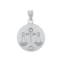 AMOR Anhänger (Halskette) Unisex, 925 Silber rhodiniert, Motiv Waage, Hauptbild