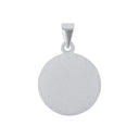 AMOR Anhänger (Halskette) Unisex, 925 Silber rhodiniert, Motiv Waage, Rückseite