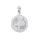 AMOR Anhänger (Halskette) Unisex, 925 Silber rhodiniert, Motiv Fische, Hauptbild