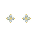 AMOR Ohrring (Ohrstecker) Damen, 375 Gold, Motiv Blume, Ansicht 3