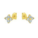 AMOR Ohrring (Ohrstecker) Damen, 375 Gold, Motiv Blume, Ansicht 4