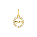 AMOR Anhänger (Halskette) Damen, 375 Gold, Motiv Infinity, Zirkonia weiß, Hauptbild