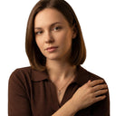 AMOR women's pendant, 375 gold, worn by model