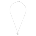 AMOR women's necklace, rhodium-plated 925 sterling silver, view 3
