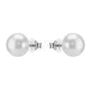 AMOR women's stud earrings, rhodium-plated 925 sterling silver, view 5