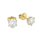 AMOR women's stud earrings, 375 gold, view 3