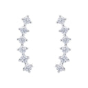AMOR Ohrring (Ohrstecker) Damen, 925 Silber rhodiniert, Zirkonia weiß, Ansicht 3