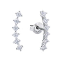 AMOR Ohrring (Ohrstecker) Damen, 925 Silber rhodiniert, Zirkonia weiß, Hauptbild