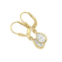 AMOR women's drop earrings, 375 gold, view 3