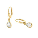 AMOR women's drop earrings, 375 gold, main image