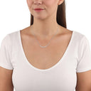 AMOR Halskette Damen, 925 Silber rhodiniert, Zirkonia weiß, Ansicht 2