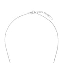 AMOR Halskette Damen, 925 Silber rhodiniert, Zirkonia weiß, Verschluss