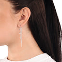 AMOR Ohrring (Ohrhänger) Damen, 925 Silber rhodiniert, Zirkonia weiß, Ansicht 2