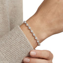 AMOR women's bracelet, rhodium-plated 925 sterling silver, view 2