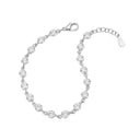 AMOR women's bracelet, rhodium-plated 925 sterling silver, view 3