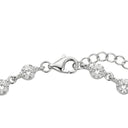 AMOR women's bracelet, rhodium-plated 925 sterling silver, clasp