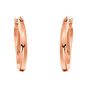 AMOR Ohrring (Creolen) Damen, 925 Silber rosé vergoldet, Ansicht 3