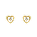AMOR Ohrring (Ohrstecker) Damen, 375 Gold, Motiv Herz, Ansicht 3