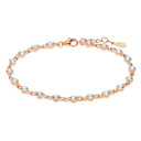 AMOR women's bracelet, rose gold-plated 925 sterling silver, white cubic zirconia, main image