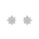 AMOR Ohrring (Ohrstecker) Damen, 925 Silber rhodiniert, Zirkonia weiß, Ansicht 3