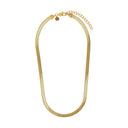 NOELANI women's necklace, stainless steel with gold IP plating, view 4
