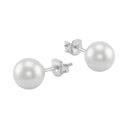 AMOR women's stud earrings, rhodium-plated 925 sterling silver, view 3
