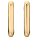 NOELANI women's hoop earrings, rhodium-plated 925 sterling silver, gold, view 3