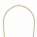 AMOR Halskette Unisex, 375 Gold teil-rhodiniert, Verschluss
