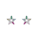 PRINZESSIN LILLIFEE girls' star stud earrings in 925 sterling silver