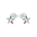 PRINZESSIN LILLIFEE girls' star stud earrings in 925 sterling silver