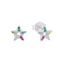 PRINZESSIN LILLIFEE girls' star stud earrings in 925 sterling silver