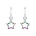 PRINZESSIN LILLIFEE Ohrring (Creolen) Kids - Girls, 925 Silber rhodiniert, Ansicht 3