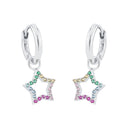 PRINZESSIN LILLIFEE Ohrring (Creolen) Kids - Girls, 925 Silber rhodiniert, Ansicht 4