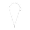 AMOR Halskette Damen, 925 Silber rhodiniert, Zirkonia weiß, Ansicht 3