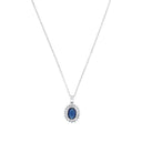 AMOR Halskette Damen, 925 Silber rhodiniert, Zirkonia weiß, Hauptbild