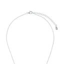 AMOR Halskette Damen, 925 Silber rhodiniert, Zirkonia weiß, Verschluss