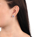 AMOR Ohrring (Ohrstecker) Damen, 925 Silber rhodiniert, Ansicht 2