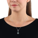 AMOR Halskette Damen, 925 Silber rhodiniert, Ansicht 2