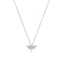 AMOR Halskette Damen, 925 Silber silber / rosévergoldet (bicolor), Motiv Libelle, Zirkonia weiß, Hauptbild