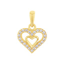 AMOR Anhänger (Halskette) Damen, 375 Gold, Motiv Herz, Zirkonia weiß, Hauptbild