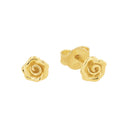 AMOR Ohrring (Ohrstecker) Damen, 925 Silber vergoldet, Motiv Rose, Hauptbild
