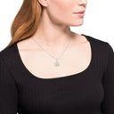 AMOR Halskette Damen, 925 Silber rhodiniert, Motiv Rose, Ansicht 3