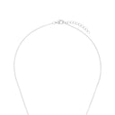AMOR Halskette Damen, 925 Silber rhodiniert, Motiv Rose, Verschluss