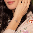AMOR Armband Damen, 925 Silber rhodiniert, am Model