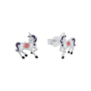 PRINZESSIN LILLIFEE girls' stud earrings, rhodium-plated 925 sterling silver, main image
