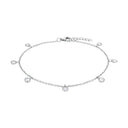AMOR Fußkette Damen, Edelstahl, Zirkonia weiß, Hauptbild