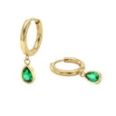 AMOR women's hoop earrings, stainless steel with gold IP plating, main image