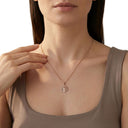 AMOR women's Y-necklace, stainless steel with gold IP plating, view 2