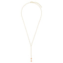 AMOR women's Y-necklace, stainless steel with gold IP plating, view 4